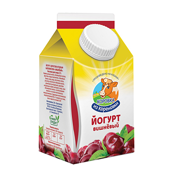 Йогурт вишневый 2,1% 450г, Коровка из Кореновки